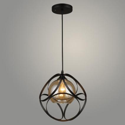 Подвес N3969/1HQ BK черный 1х40W E27 d250 h800, 24